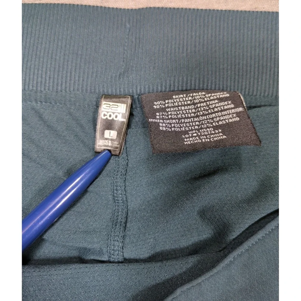 32 Degrees Cool  Skort Golf Tennis‎ Womens Size L Pickleball Undershort Pockets